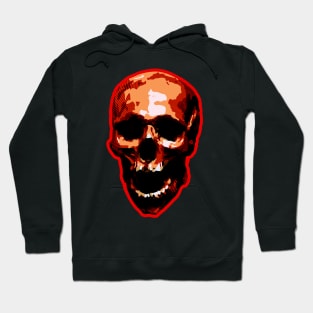 Zed The Red Dead Skeleton Head Hoodie